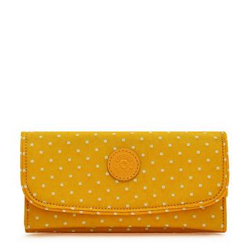 Kipling Money Land Printed Snap Wallet Lommebok Gul | NO 1031UZ